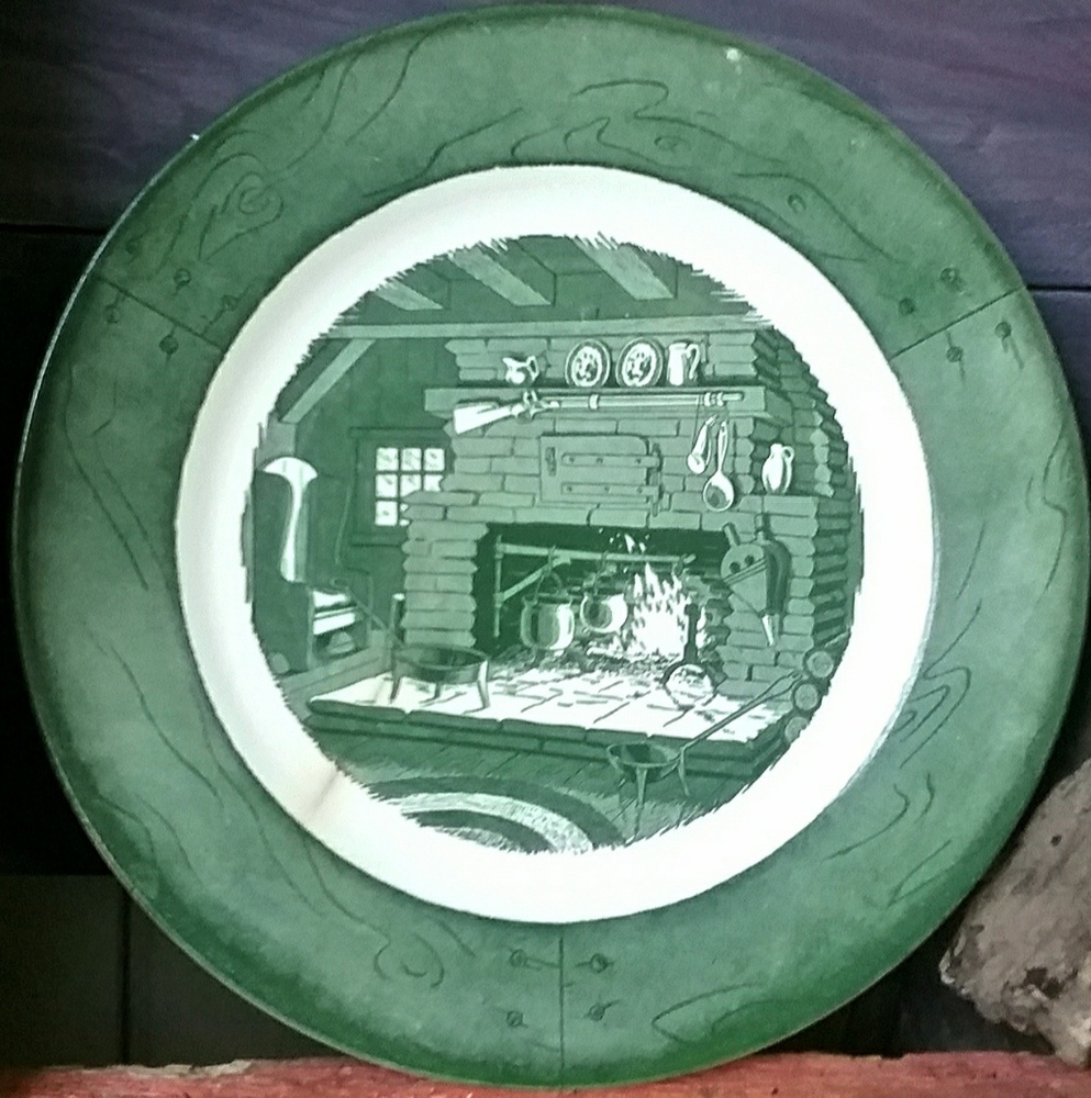 VTG Colonial Homestead Dinner Plate- Circa 1750